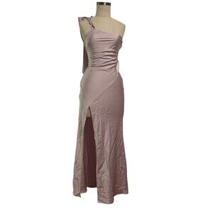 Princess Polly Light Purple Mauve One-Shoulder Dress - size 2